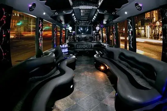 Party bus interior
