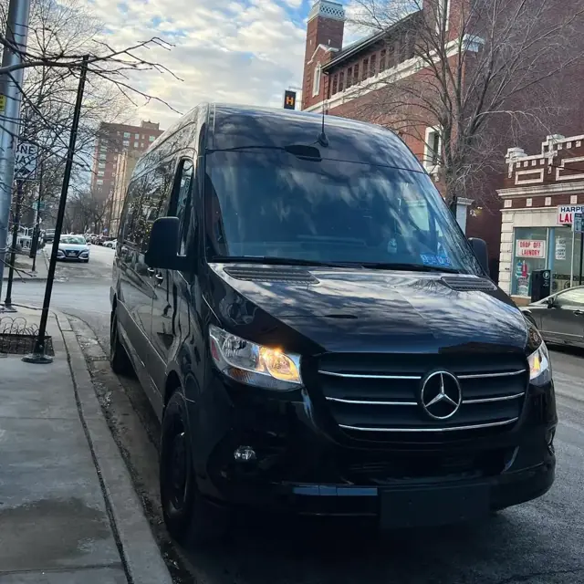 Executive Van: Executive van on a Chicago street