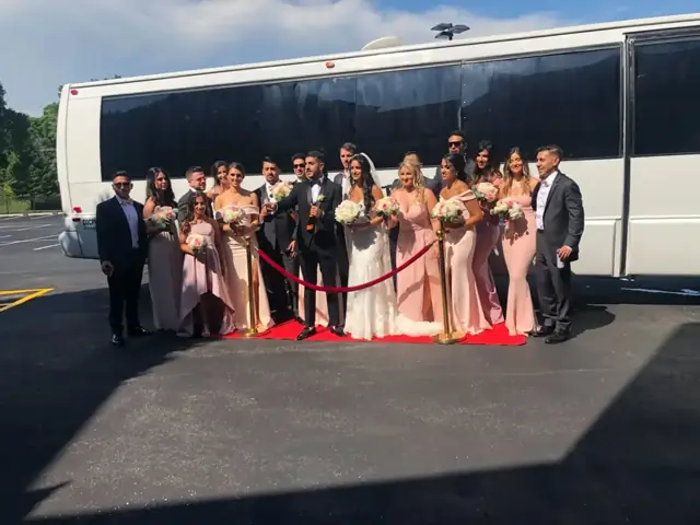 Large Party Bus: Red carpet arrival
